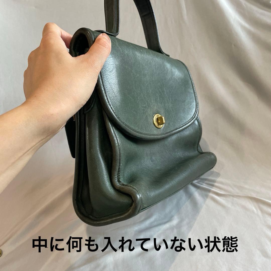 極希少❗️OOLDCOACH 2way バッグ グリーン 9977 アメリカ製 - メルカリ