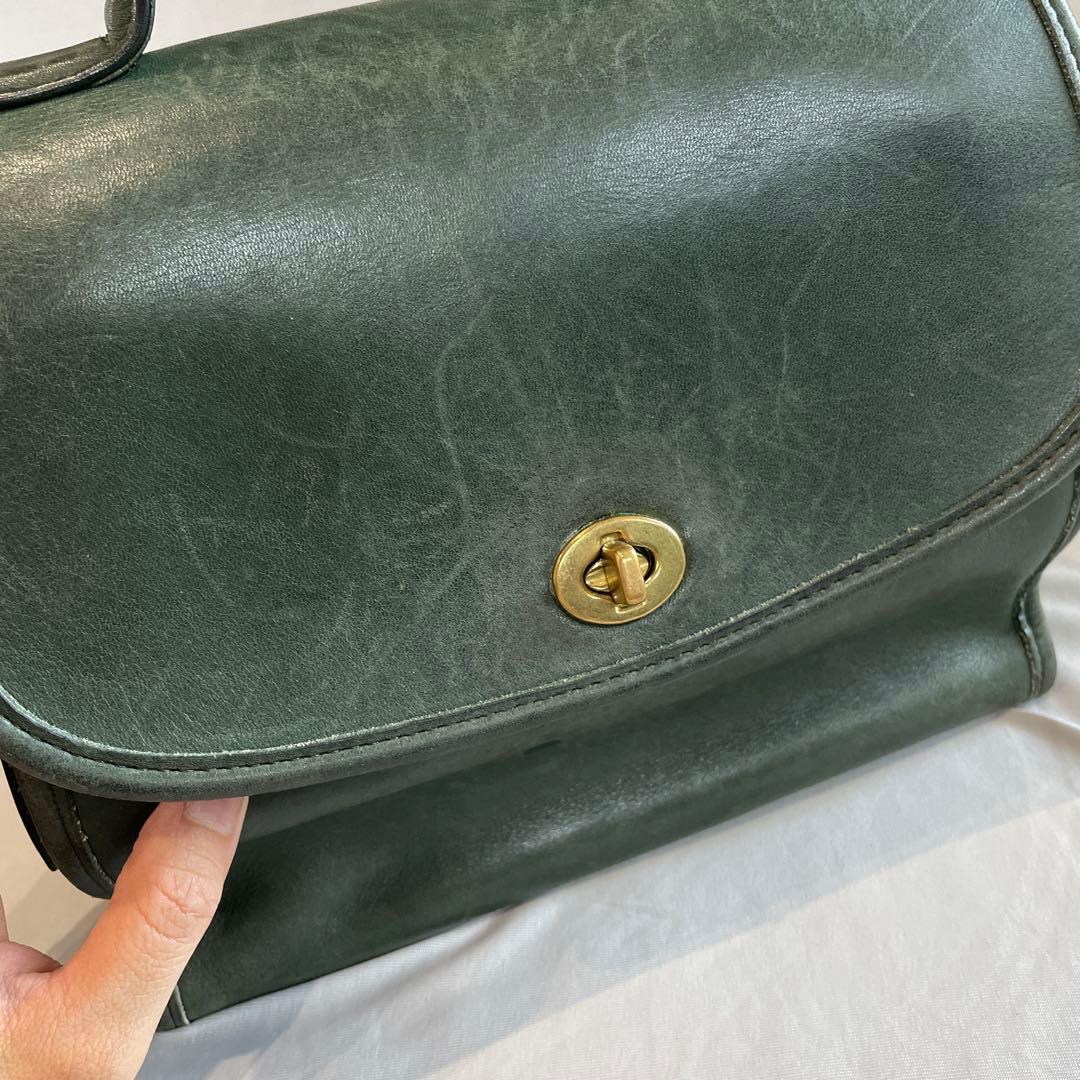 極希少❗️OOLDCOACH 2way バッグ グリーン 9977 アメリカ製 - メルカリ