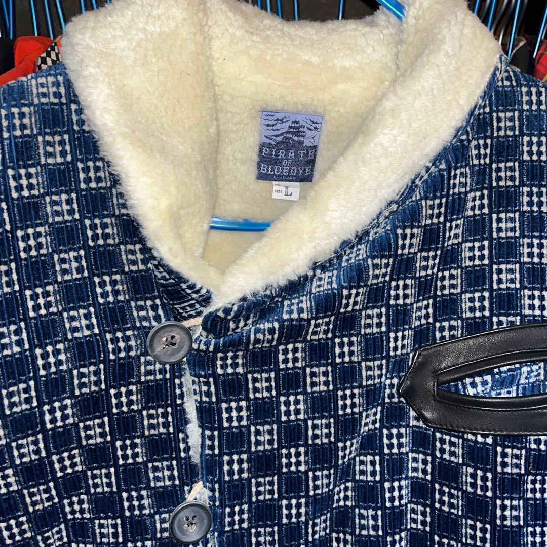 ジェラード ルーニーコート ボアコート コーディユロイコート L インディゴ