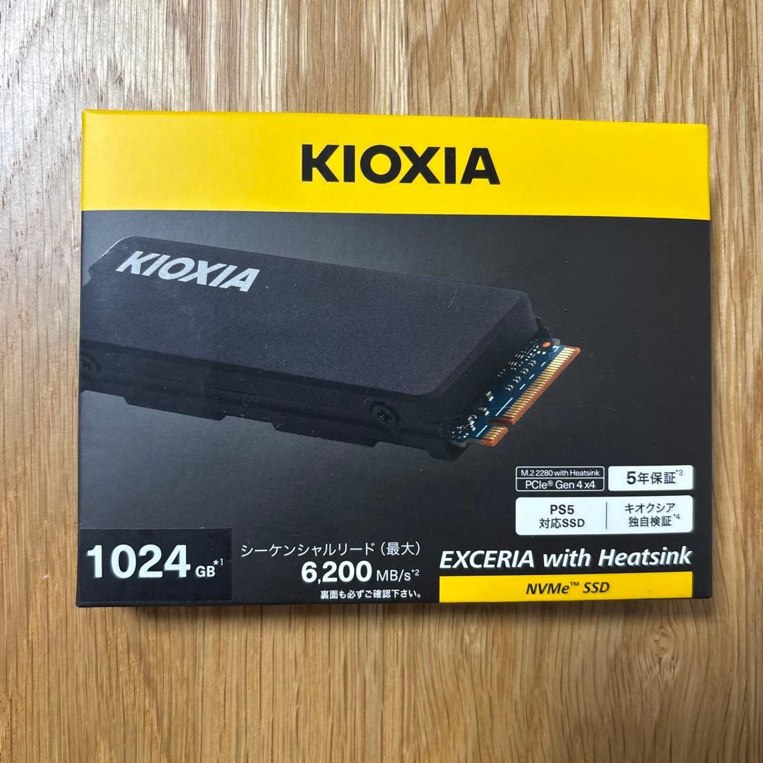 KIOXIA 1TB M.2 2280 SSD KXG50ZNV1T02