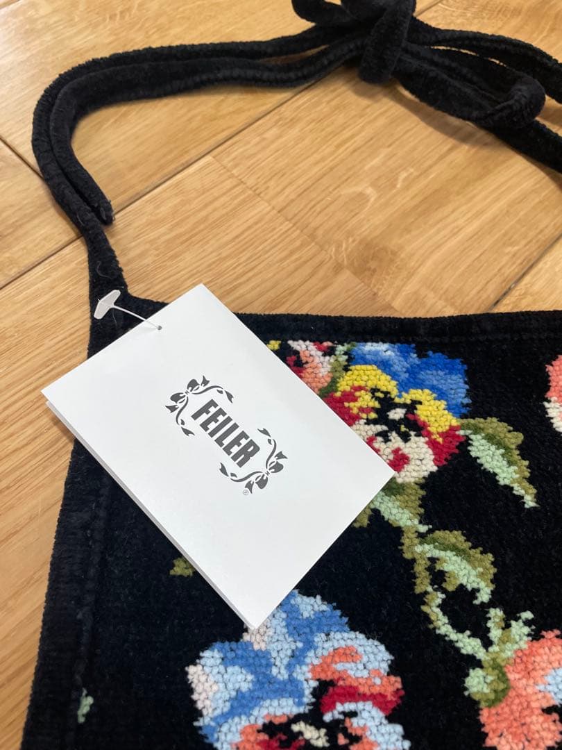 FEILER 花柄エプロン 新品タグ付き