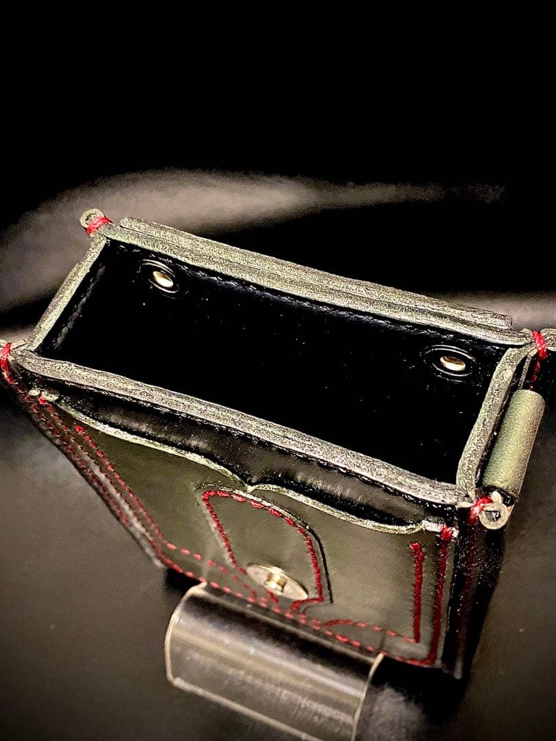 【レザーハンドメイド_全て手縫い】ドロップインダーツケースNo.57