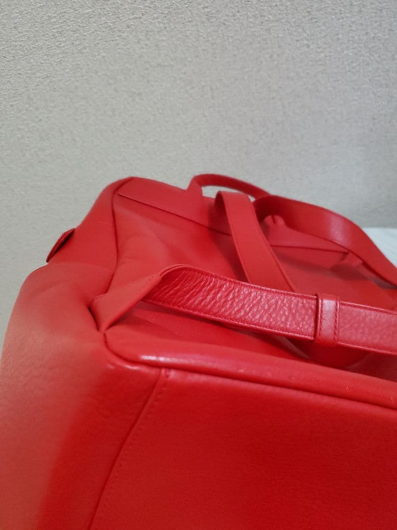 け*る様 【美品】KITAMURA　レザーリュック　レッド　A4サイズ
