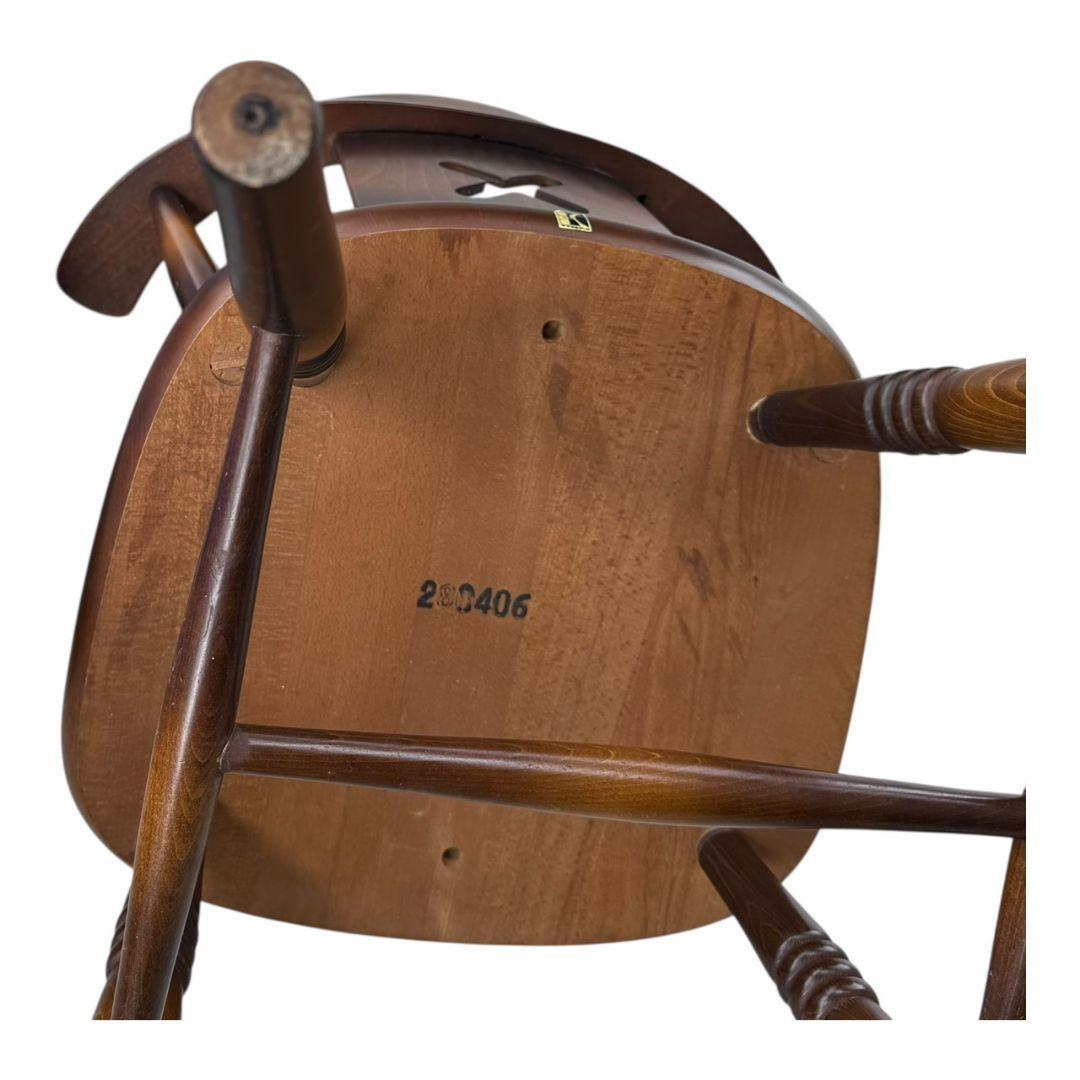 キツツキマークのレトロなダイニングチェア飛騨産業　カントリー