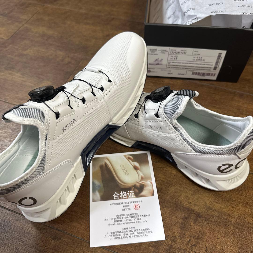 ecco ゴルフシューズ ボアシステム ホワイト 27