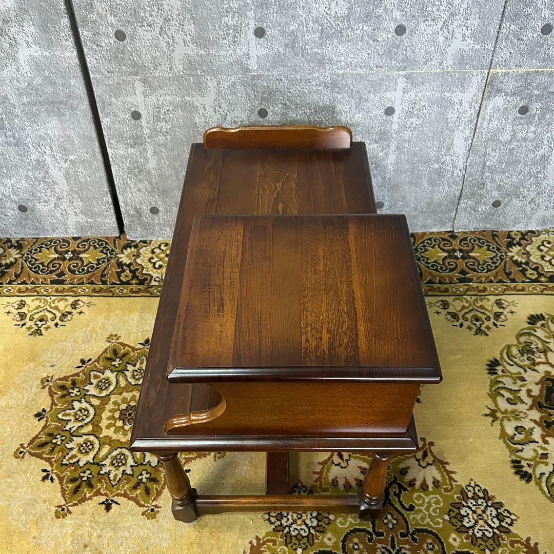 ꧁カリモク家具 karimoku꧂オールドカリモク テレフォンスタンド 電話台