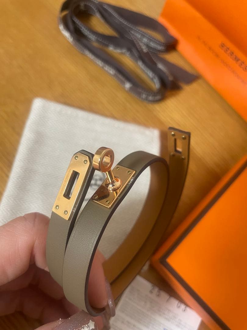 シオさん専用　HERMES (エルメス)レザーブレスレット 《ミニケリー》