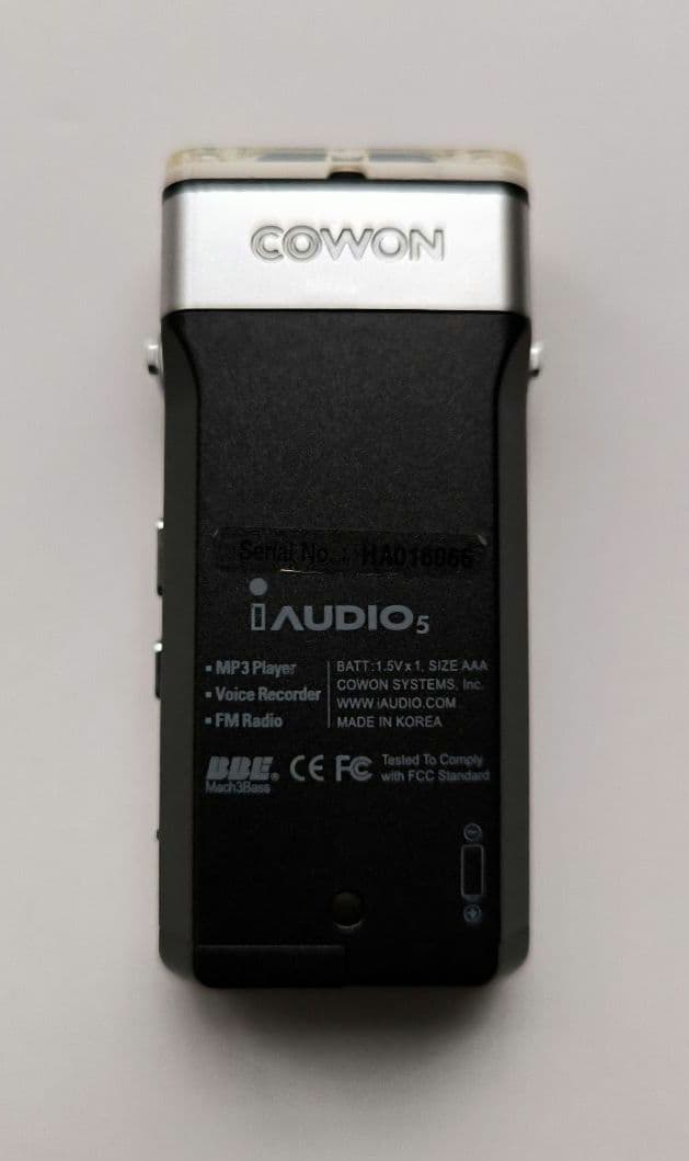 元箱入り動作確認済み】COWON iAUDIO 5 MP3プレーヤー 20年くらい前に
