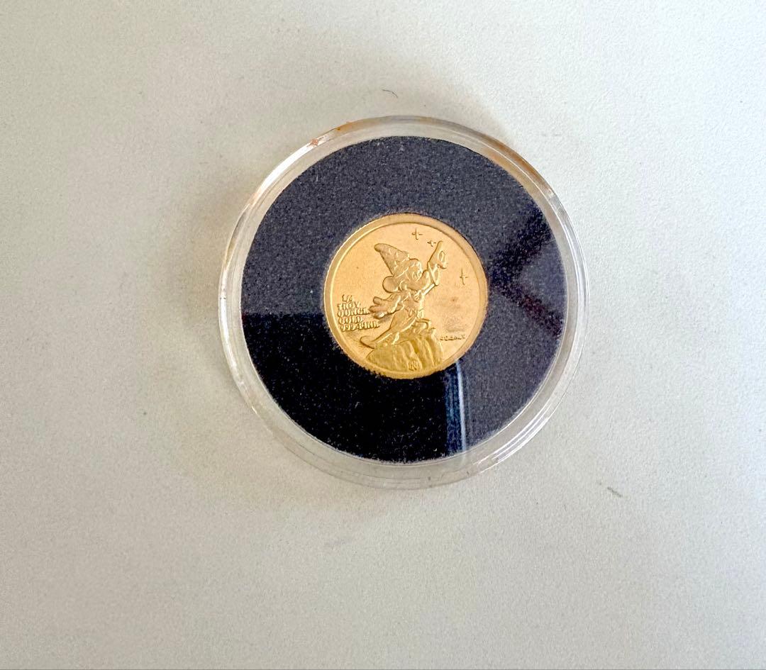 アンティーク　ディズニー 金貨 1/4 TROY oz 24金 .999
