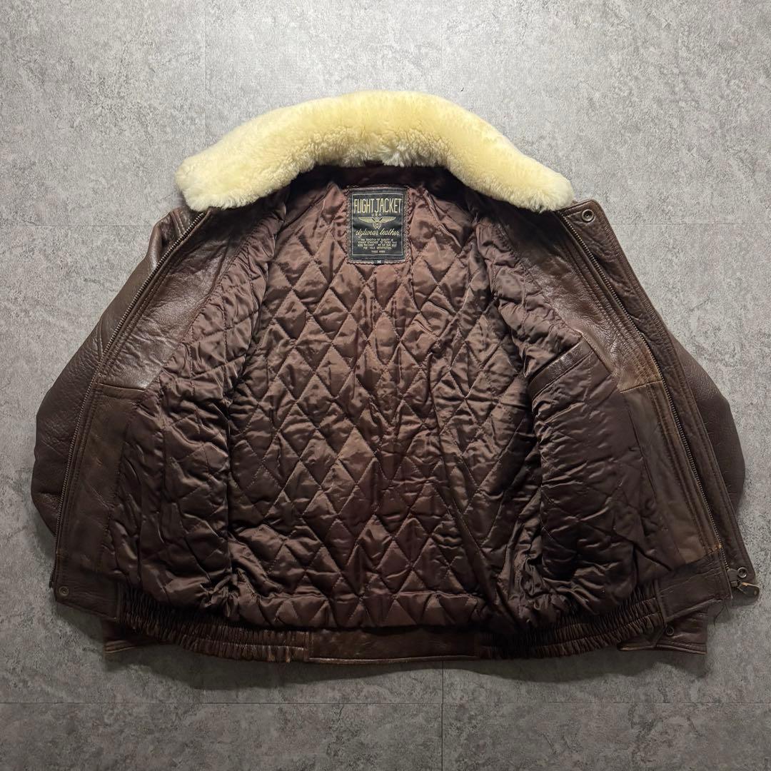 【90s vintage】フライトジャケット　G-1 A-2 シープスキン　短丈