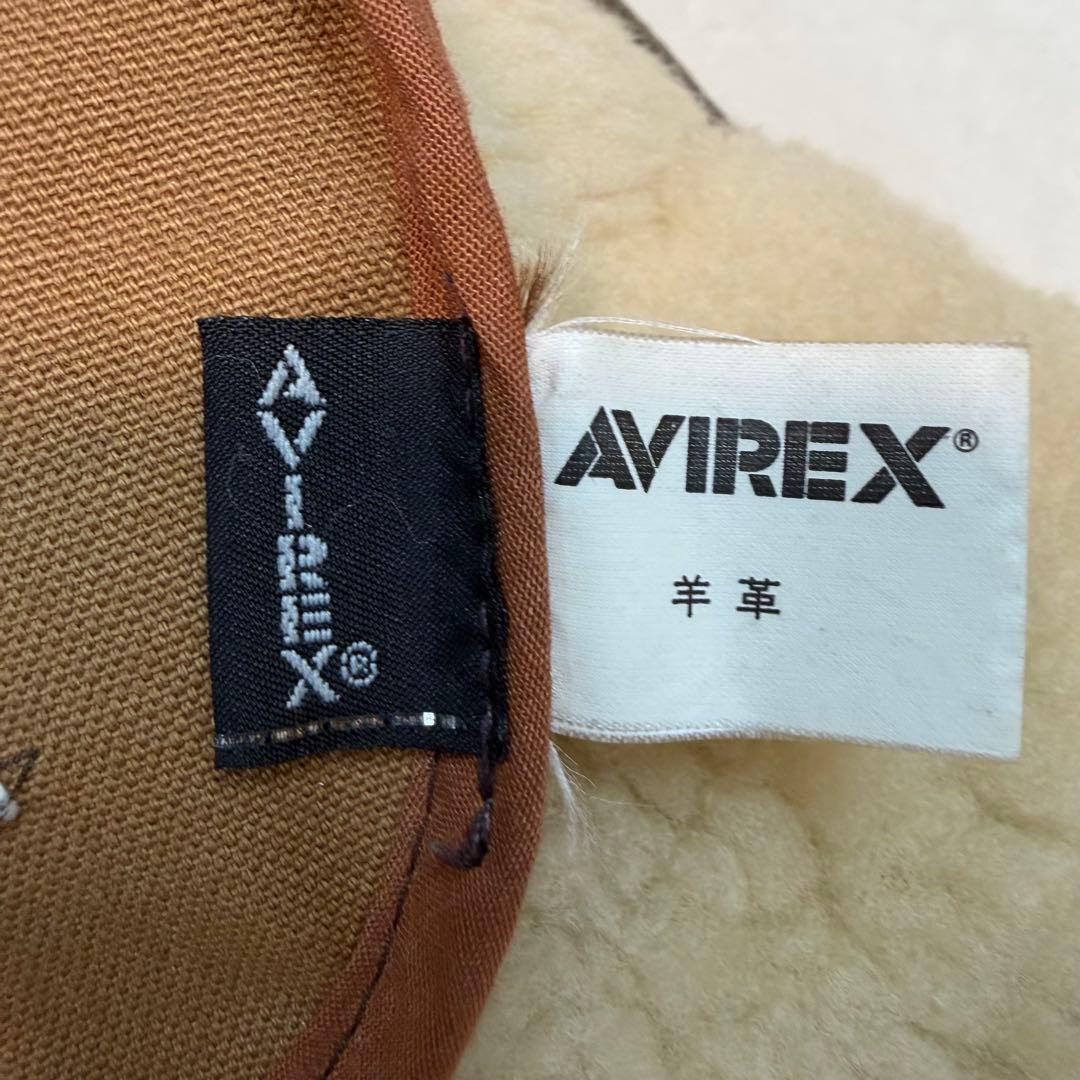 SIZE40 AVIREX B-3 ムートンジャケット 羊革 本革 USA
