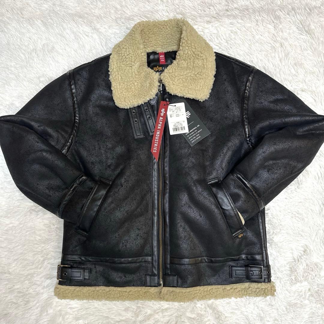 ⭐️新品　アルファ インダストリーズ B3 フェイクムートンジャケット　M