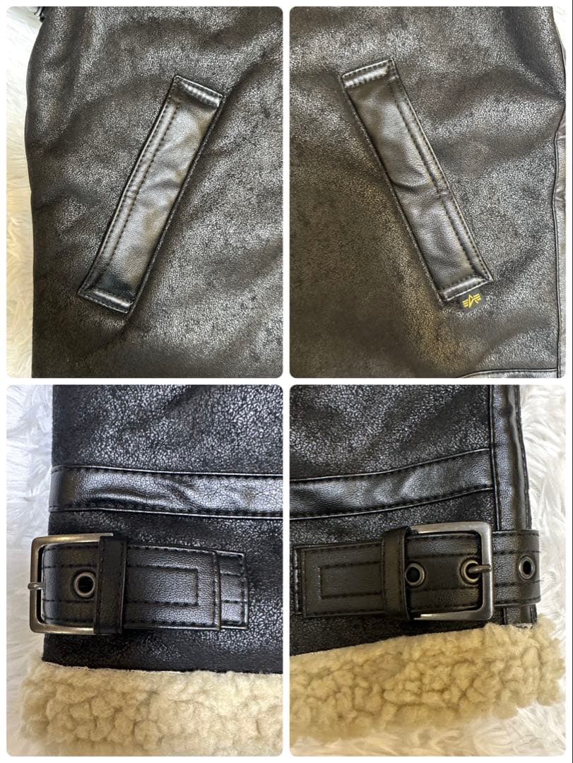 ⭐️新品　アルファ インダストリーズ B3 フェイクムートンジャケット　M