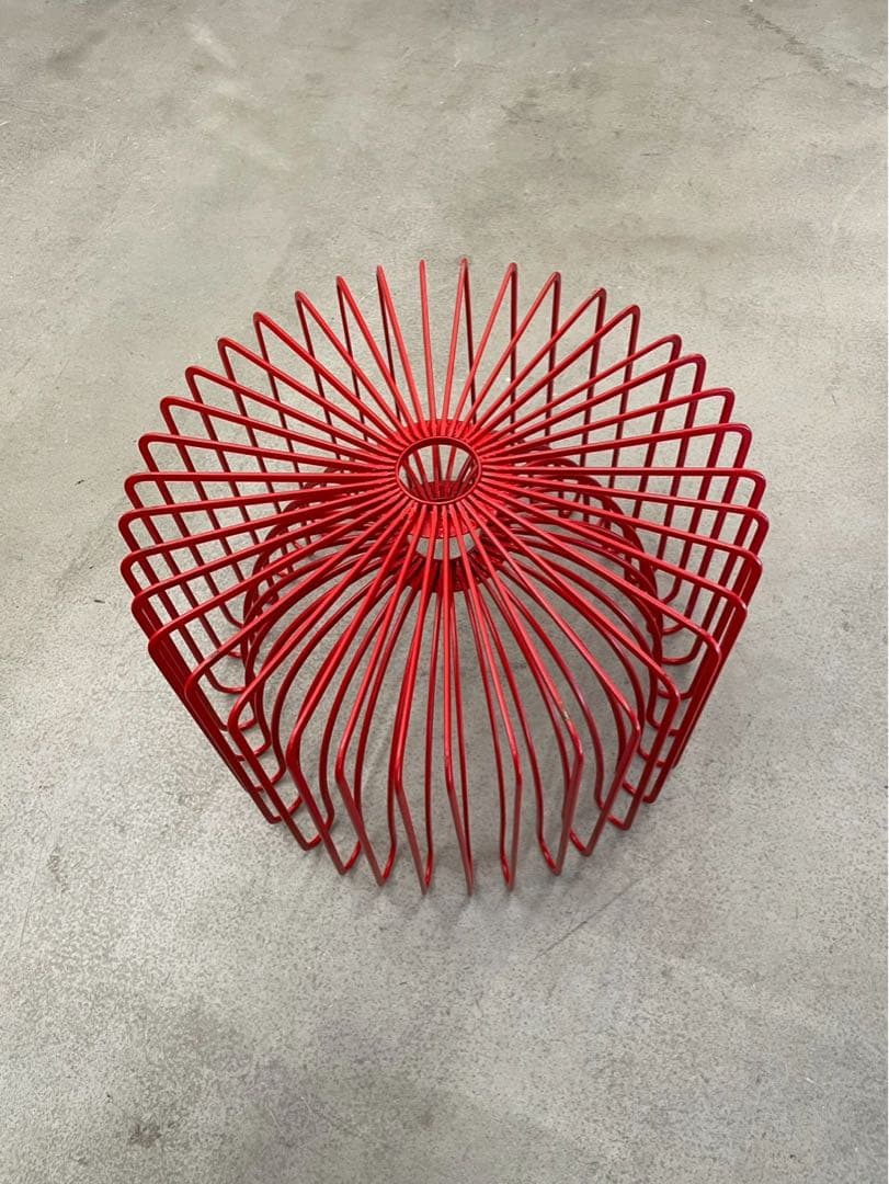 OLD IKEA 90's レトロモダン 赤 オブジェ フルーツバスケット 希少