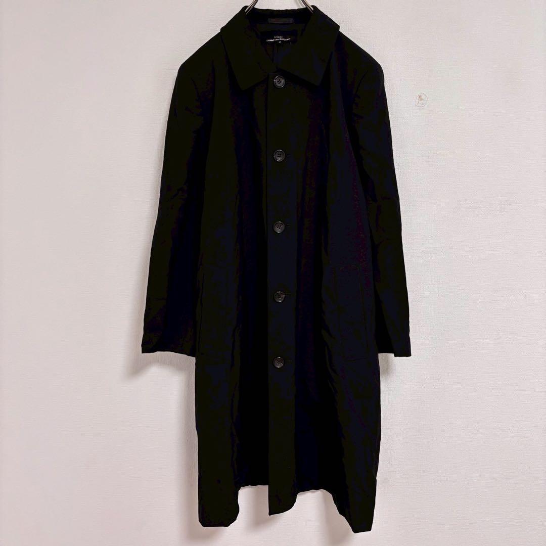 ◆トリココムデギャルソン【M】ステンカラーコート キュプラ100％ シンプル