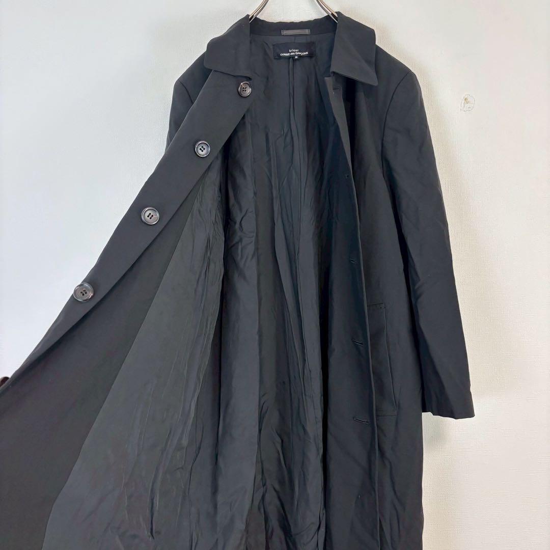 ◆トリココムデギャルソン【M】ステンカラーコート キュプラ100％ シンプル