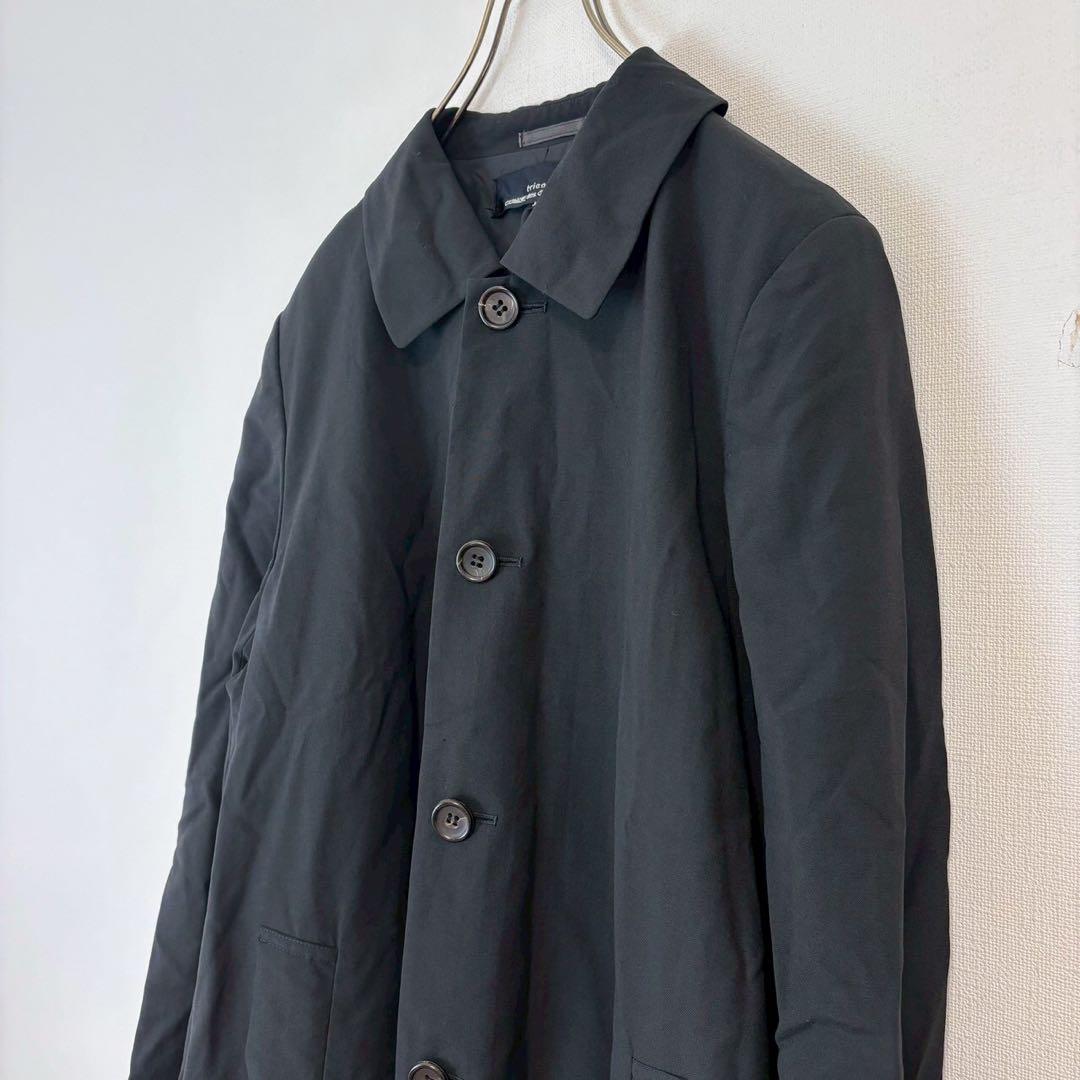 ◆トリココムデギャルソン【M】ステンカラーコート キュプラ100％ シンプル