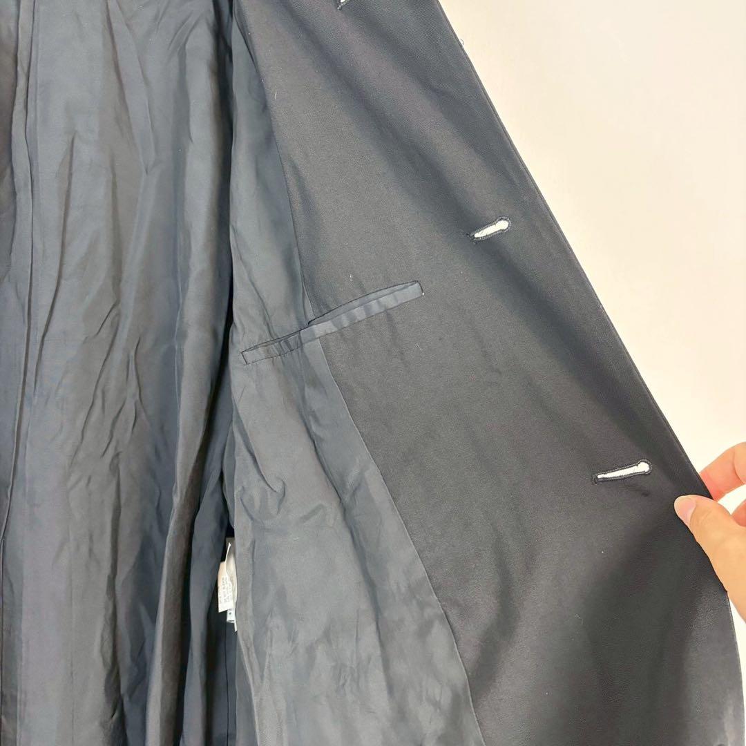 ◆トリココムデギャルソン【M】ステンカラーコート キュプラ100％ シンプル