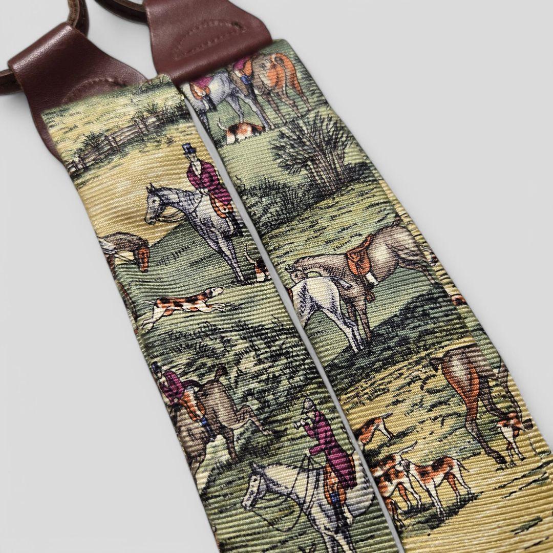 ポロバイラルフローレン　サスペンダー　ホース柄　馬　希少　USA製