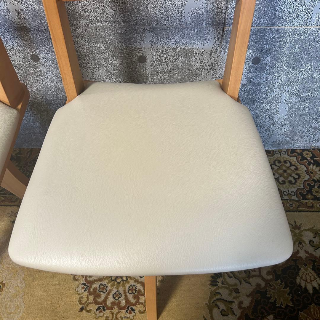 ココろん꧁ニトリ NITORI꧂回転式ダイニングチェア×4脚セット レザー