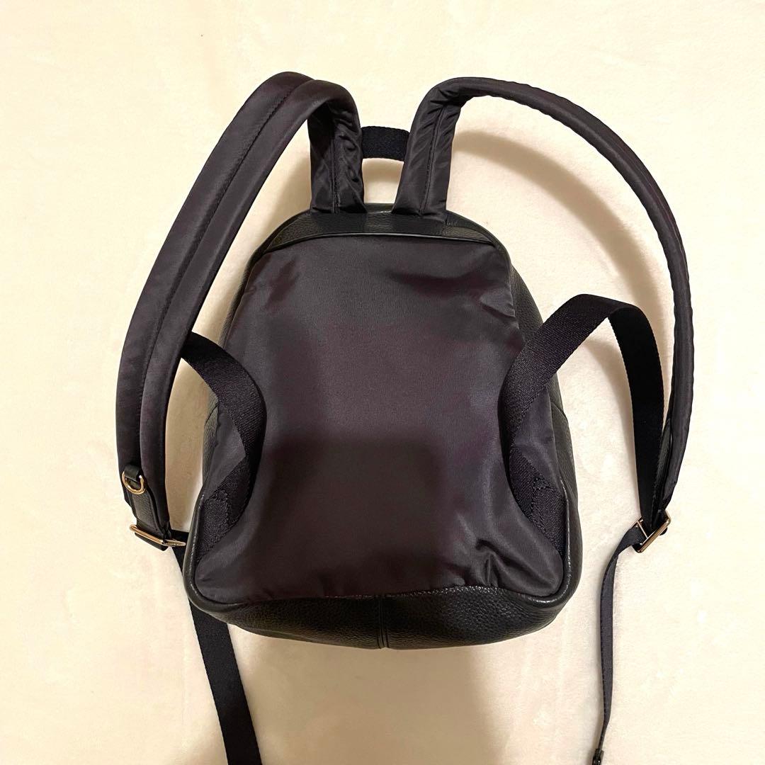 COACHコーチ　未使用　 ネイビー　レザー　しぼ革　ミニリュック　F88266