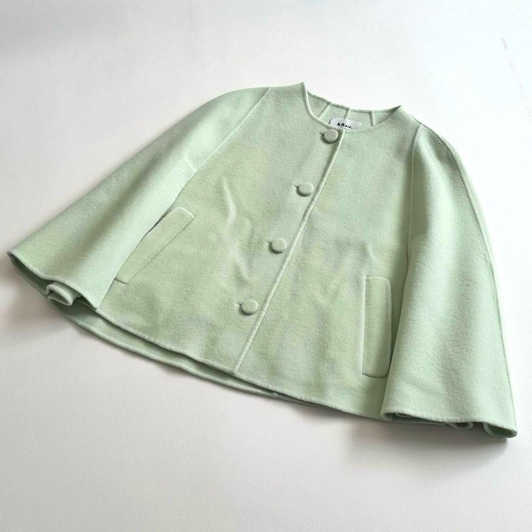 49AV.junko shimada ジュンコシマダ　リバー仕立ノーカラーJK