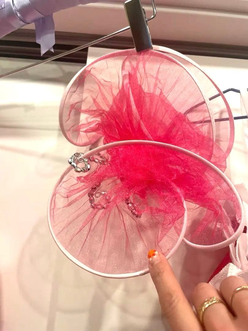 ピンク フリル社交ダンス衣装 セット