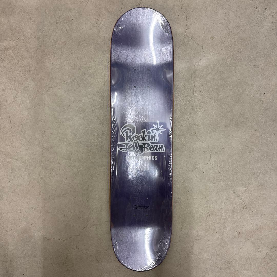 ロッキンジェリービーン×デビルマン スケートボードデッキ パープル
