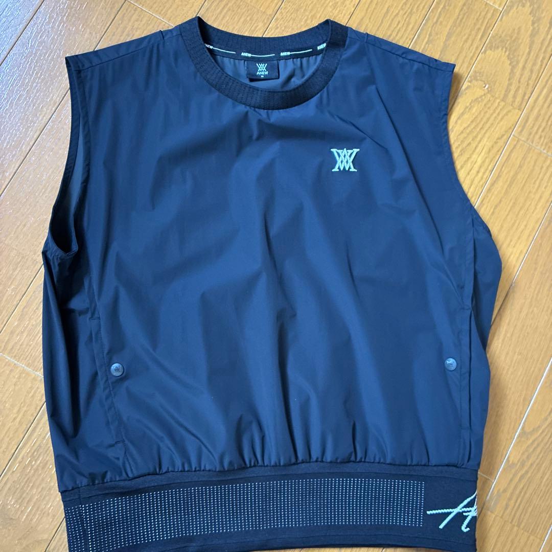 ANEW ブラック ノースリーブベスト