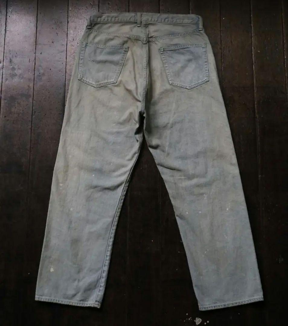 パンツ A.PRESSE Washed Denim Wide Pants 36