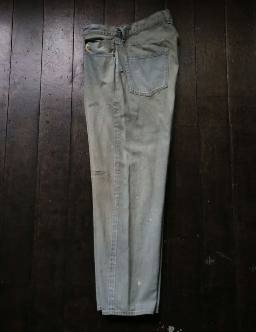 パンツ A.PRESSE Washed Denim Wide Pants 36