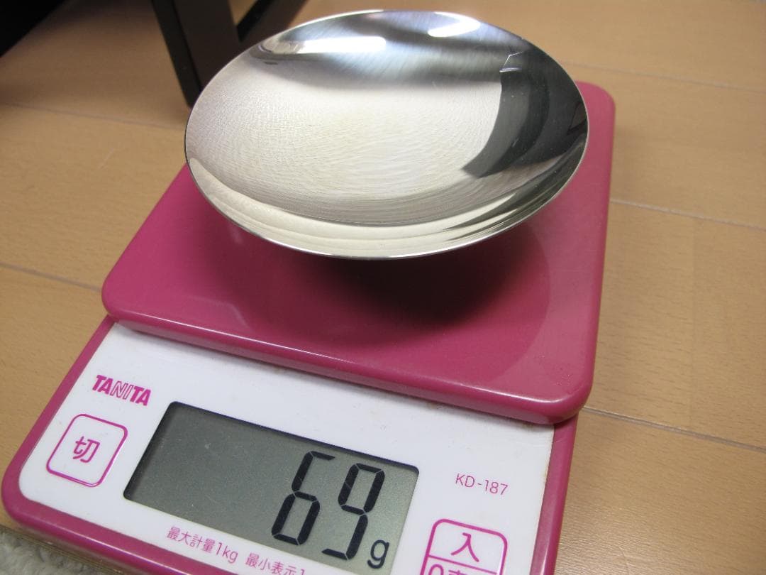 ナビがなかったら　泣くさま専用　純銀　三重盃　共箱　尚美堂