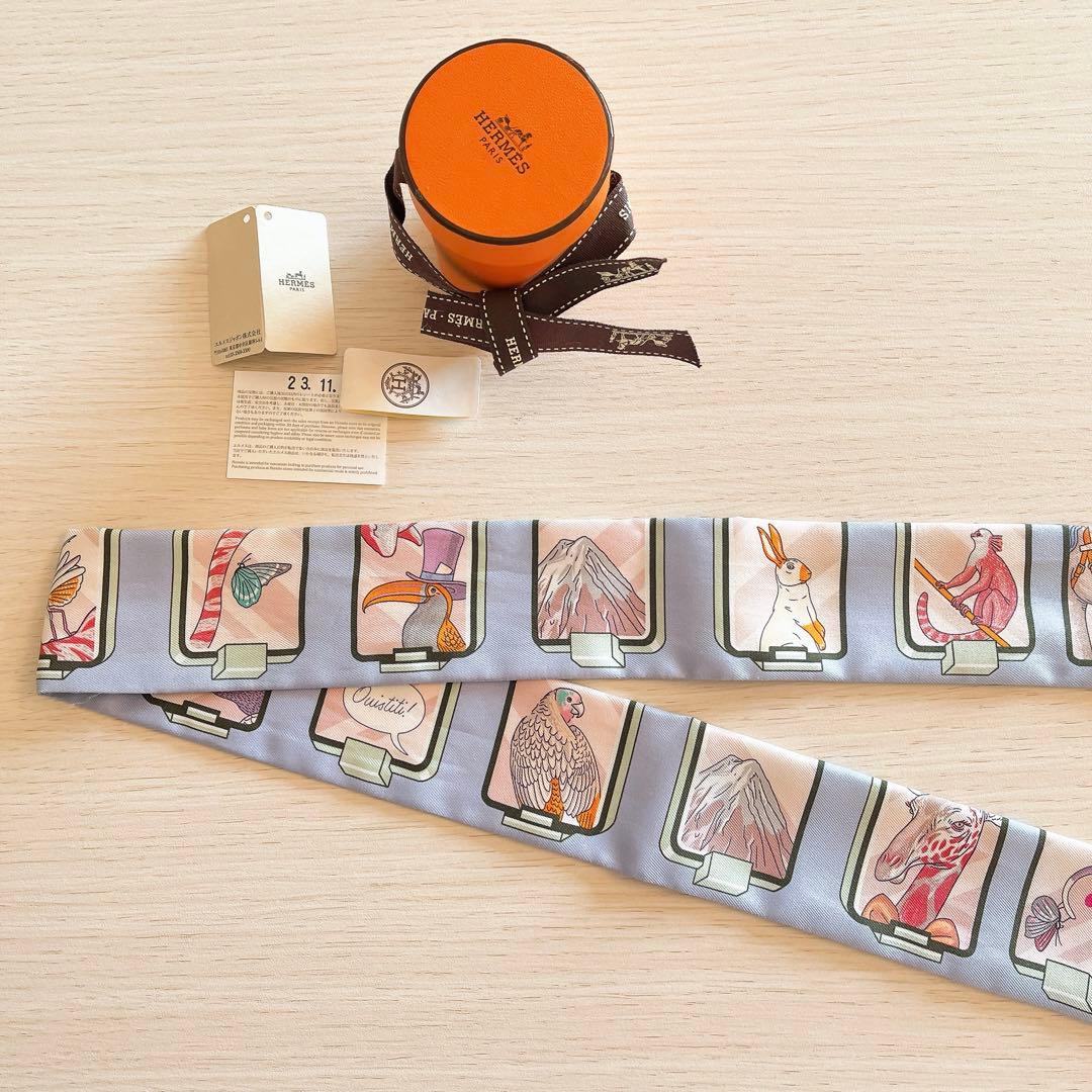 ✨美品✨エルメス　ツイリー　エルメスストーリー　箱有り