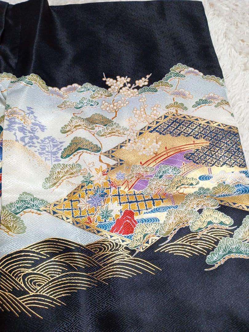 七五三　5才　五歳　着物セット　袴　羽織　　兜　カブト　フルセット