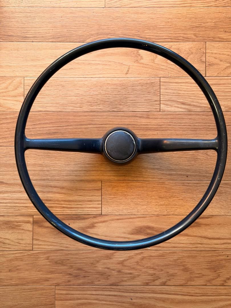 VW純正 2スポーク ステアリングホイール ブラック ビートル／68〜71年