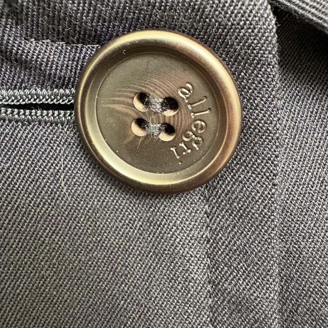 allegri アレグリ　ステンカラーコート　ベルテッドコート　ネイビー　L