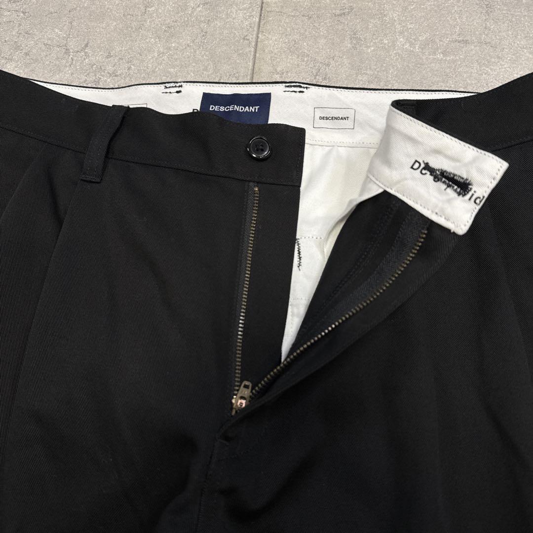 美品 DESCENDANT DC-3 WIDE TROUSERS 黒 4 XL