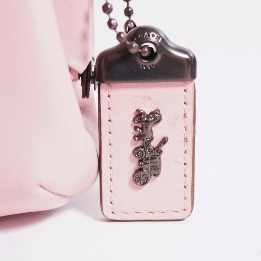 COACH キスロック がま口 財布 ピンク ケース 68326