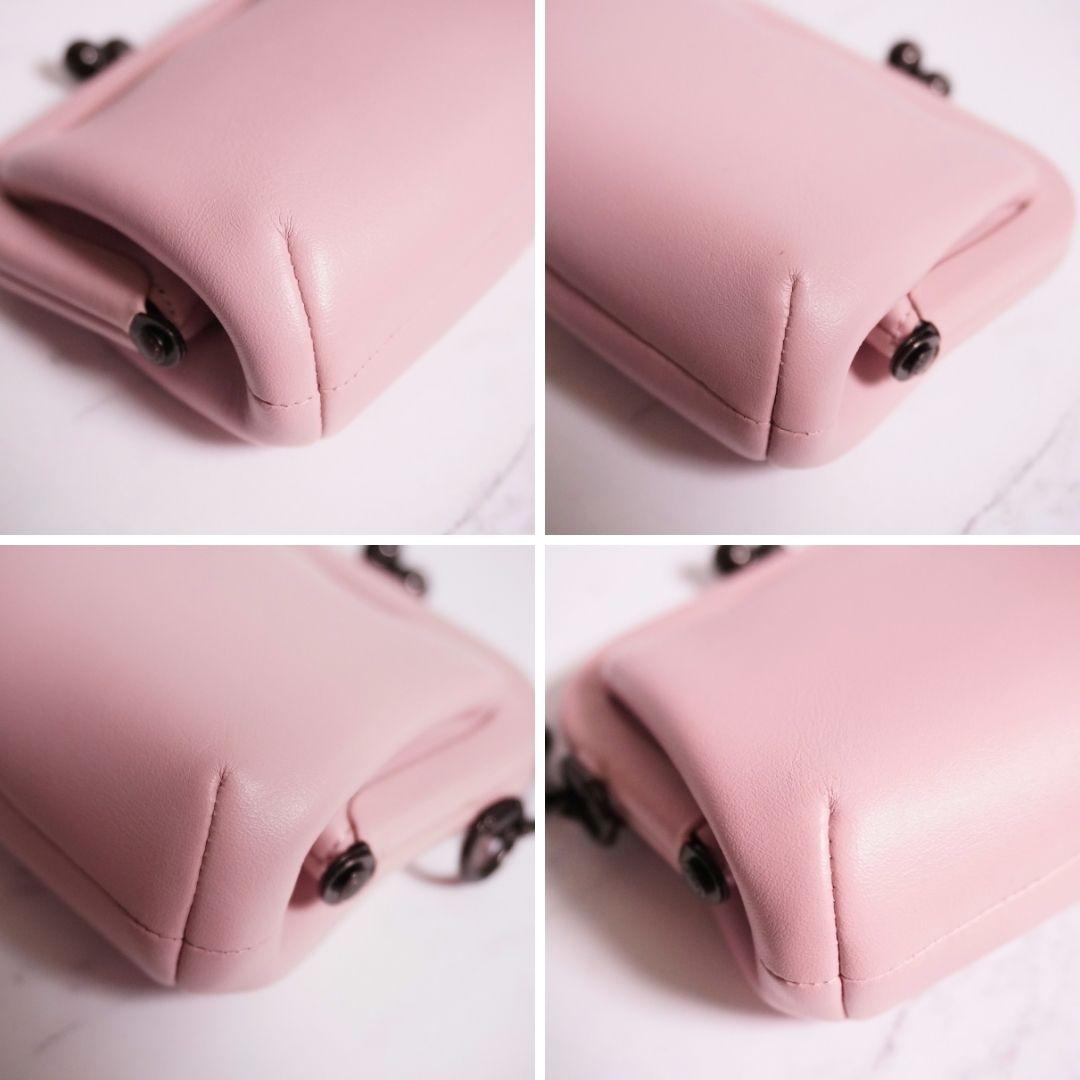 COACH キスロック がま口 財布 ピンク ケース 68326