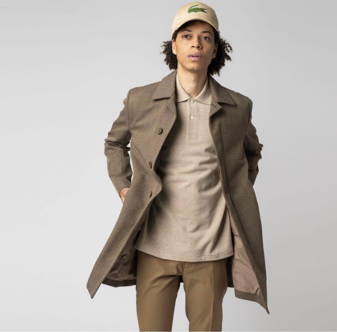 LACOSTE TECH TWEED 3wayコート ステンカラーコート