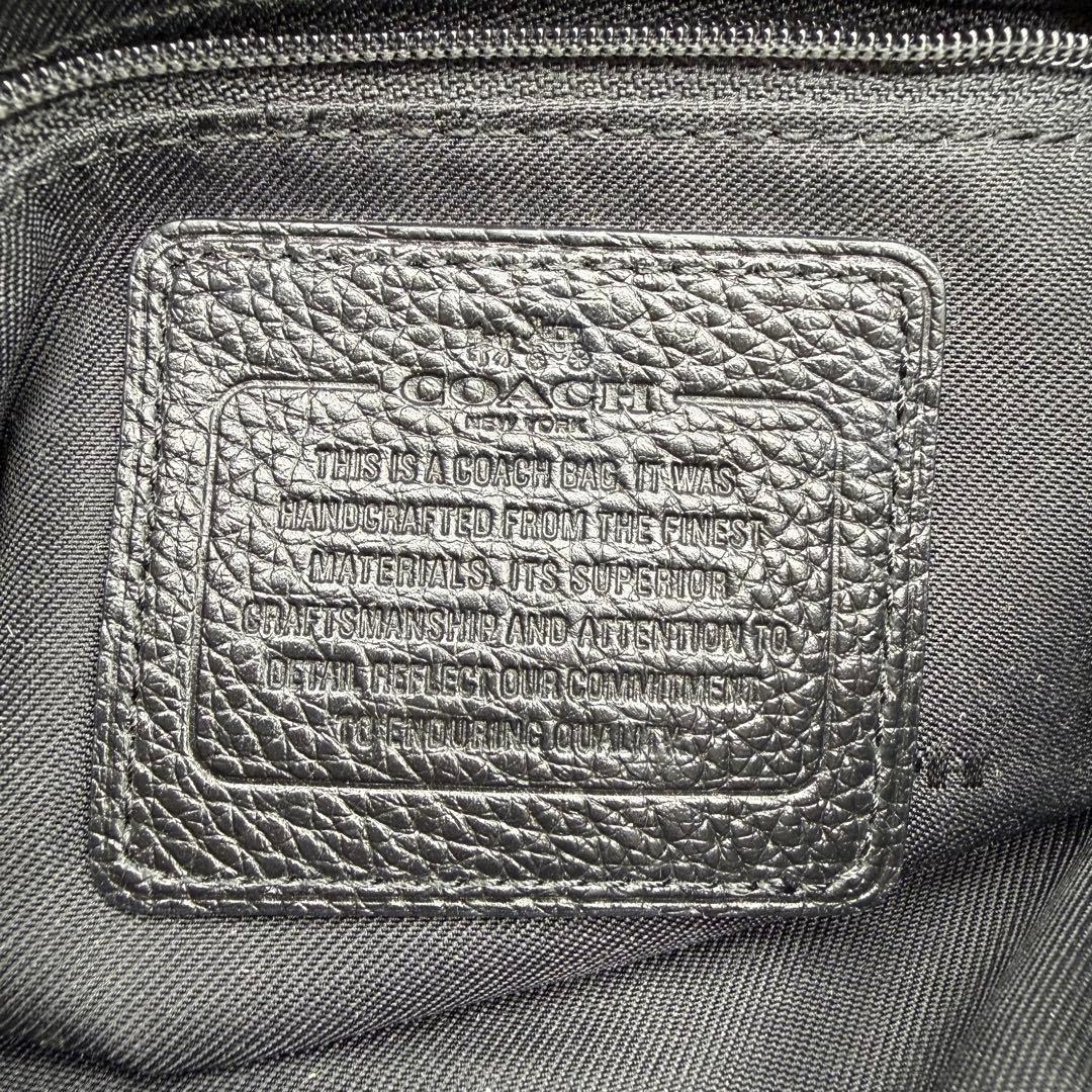 【美品】COACH コーチ ミニリュック レザー ブラック ターンロック 巾着型