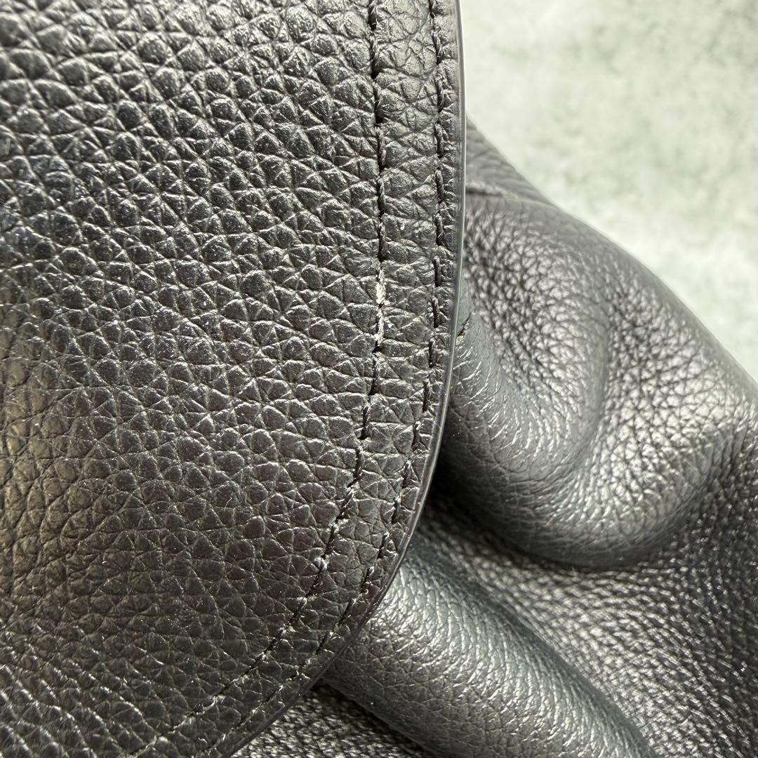 【美品】COACH コーチ ミニリュック レザー ブラック ターンロック 巾着型