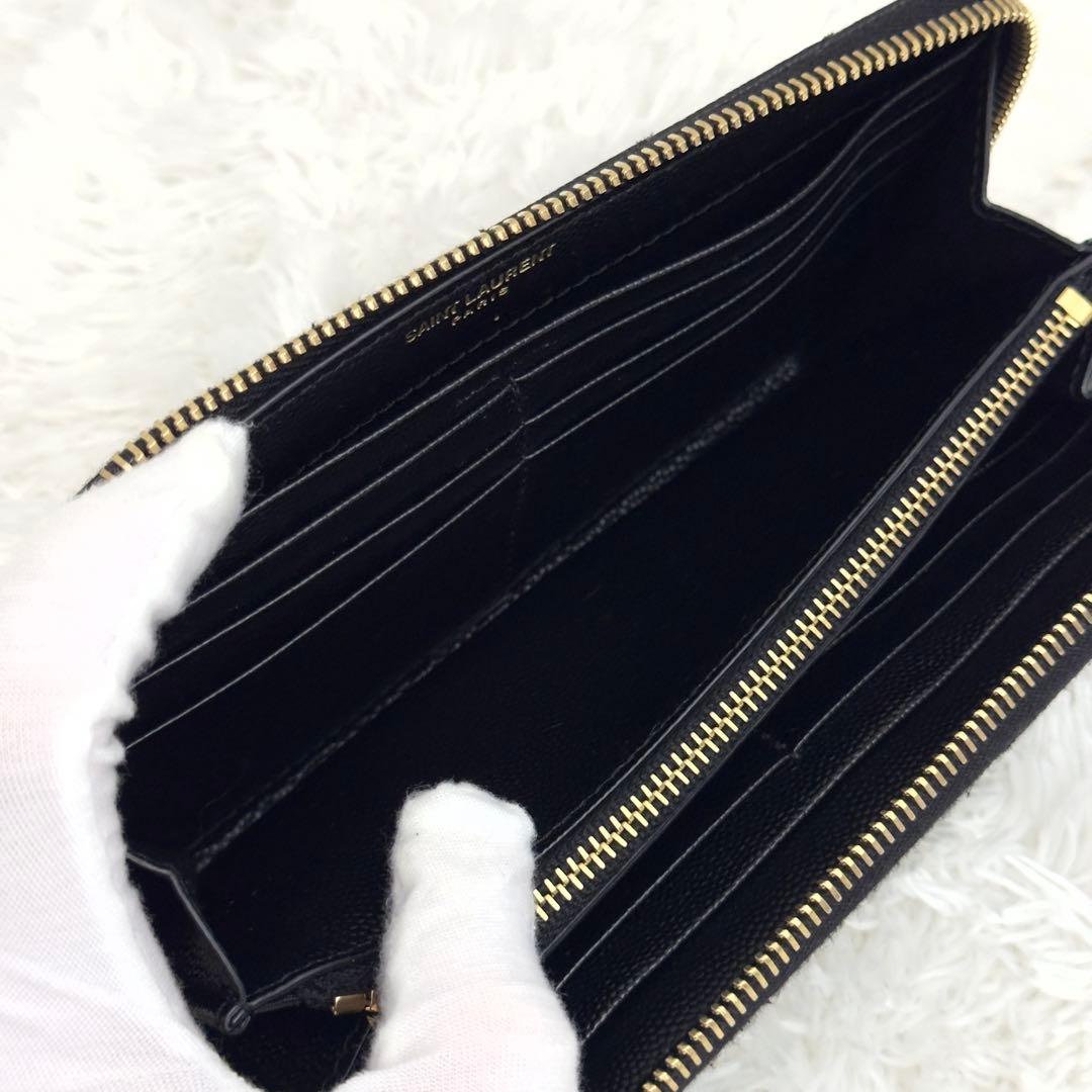 未使用級⭐️SAINT LAURENT サンローラン ラウンドファスナー 長財布
