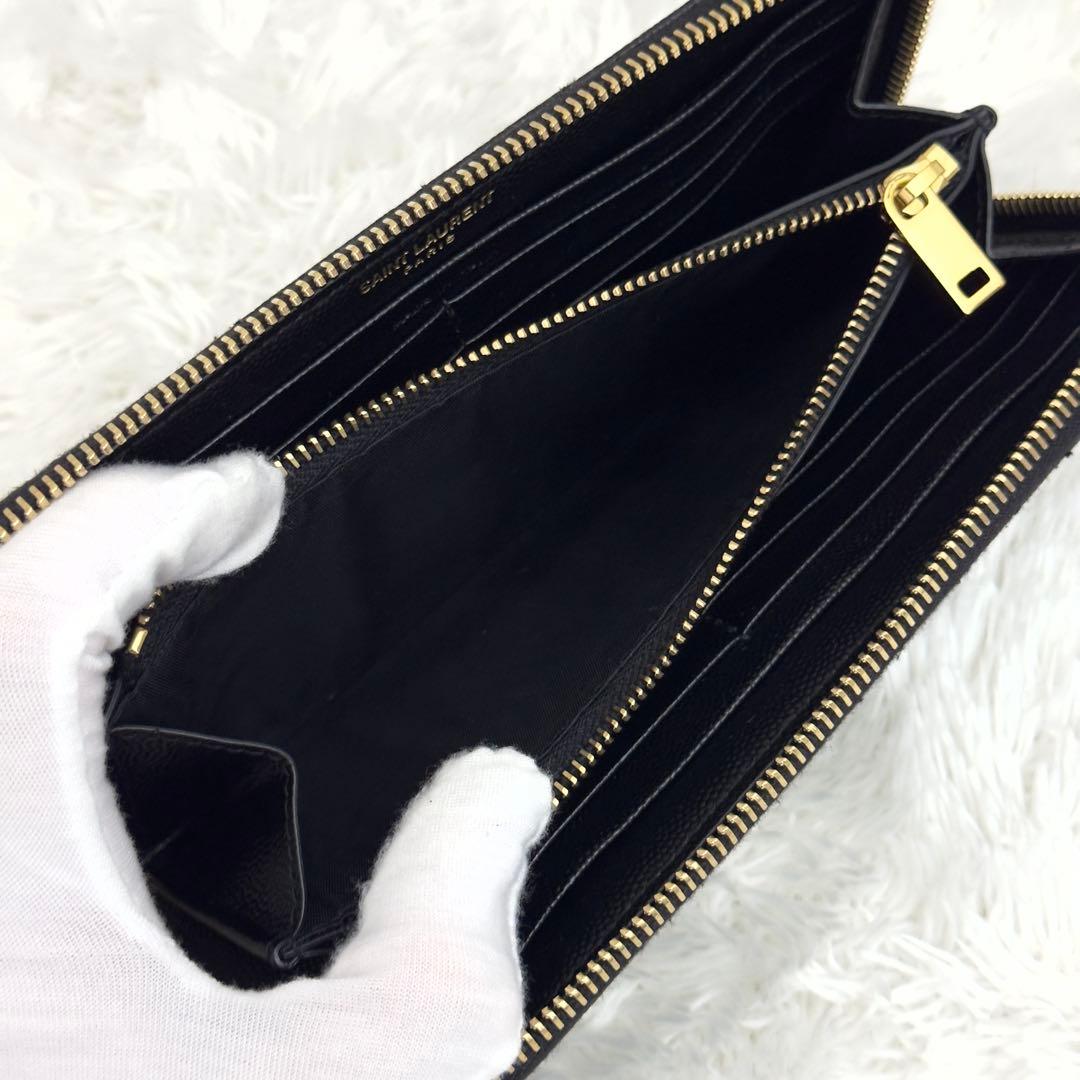 未使用級⭐️SAINT LAURENT サンローラン ラウンドファスナー 長財布