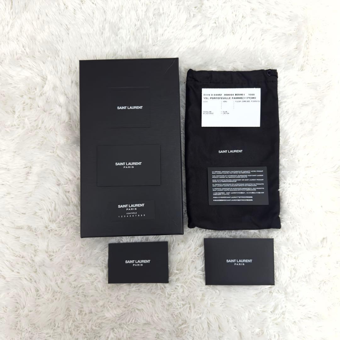 未使用級⭐️SAINT LAURENT サンローラン ラウンドファスナー 長財布