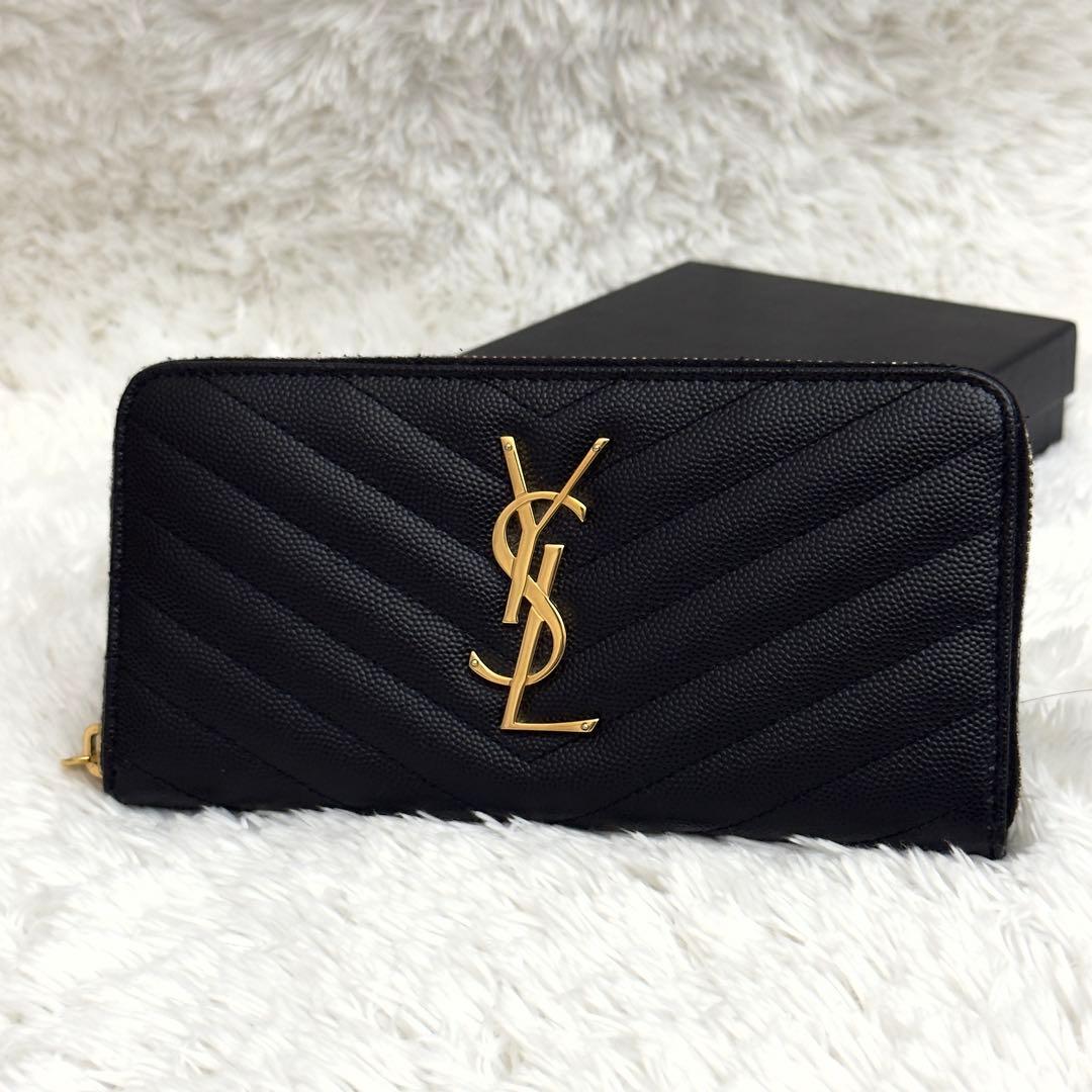 未使用級⭐️SAINT LAURENT サンローラン ラウンドファスナー 長財布