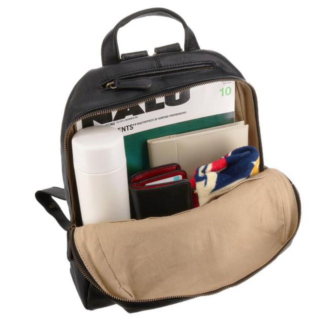 【未使用保管品】ダコタ ファレル オールレザー リュック バックパック　ブラック