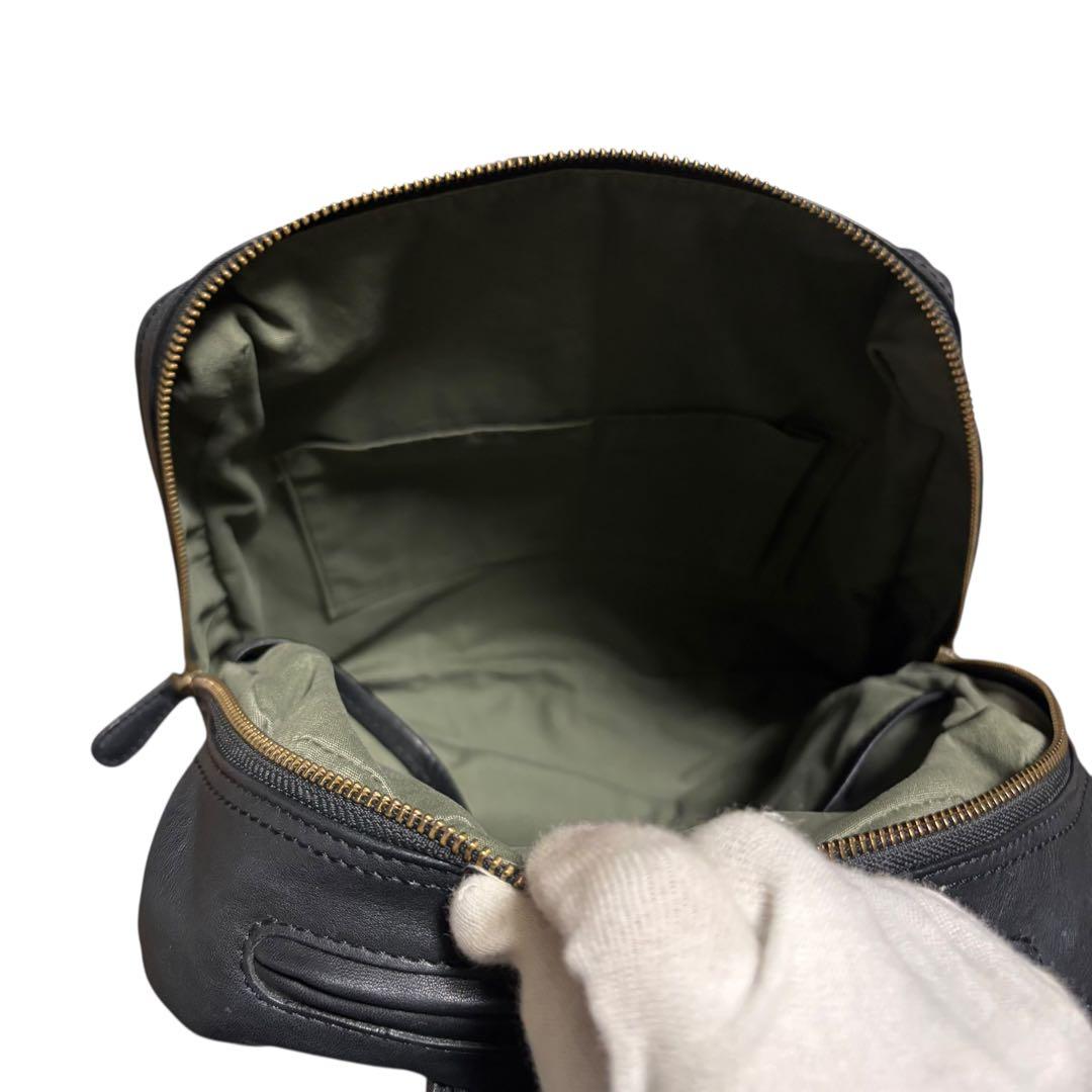 【未使用保管品】ダコタ ファレル オールレザー リュック バックパック　ブラック