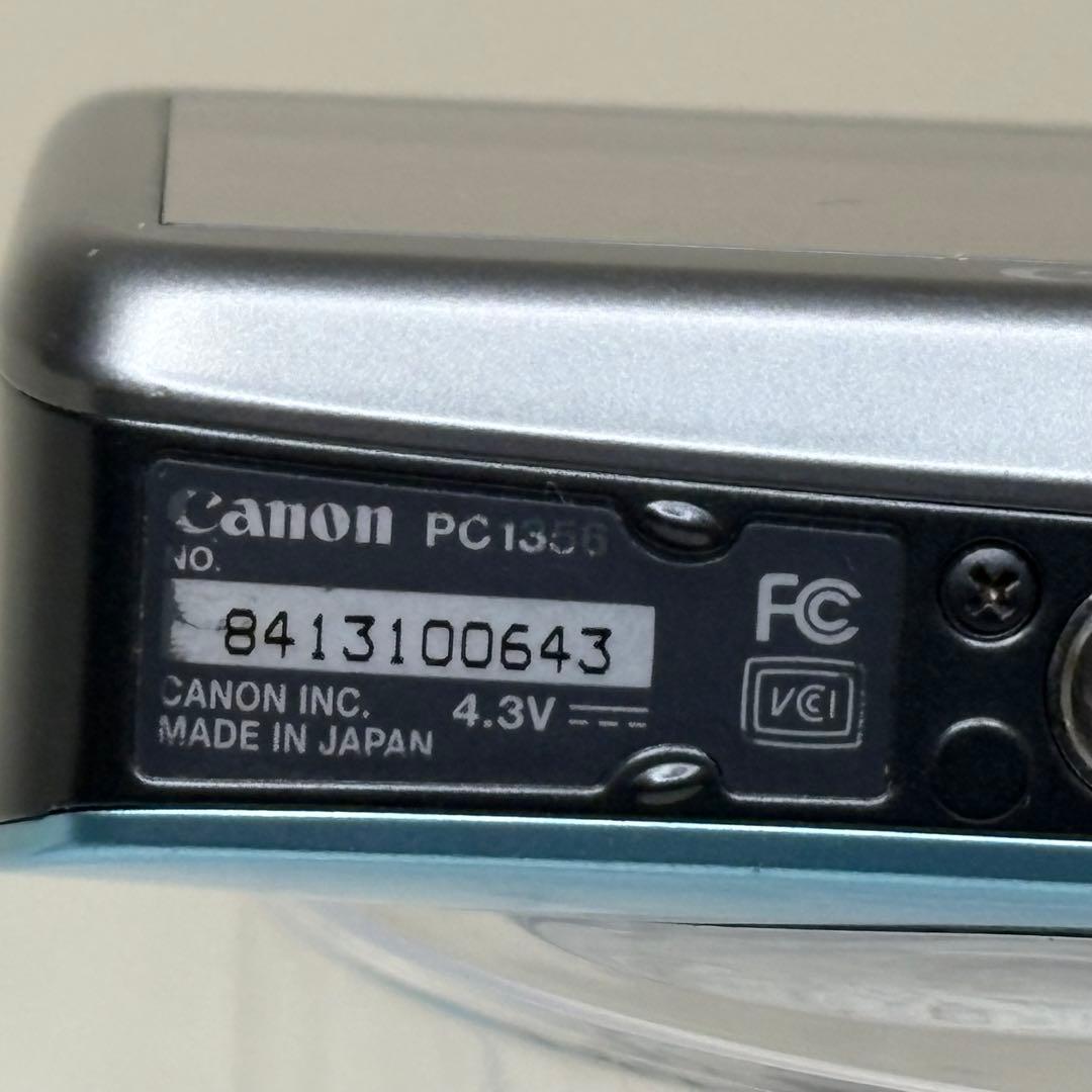 Canon IXY 510IS PC1356 充電器　ブルー コンデジ　動作品