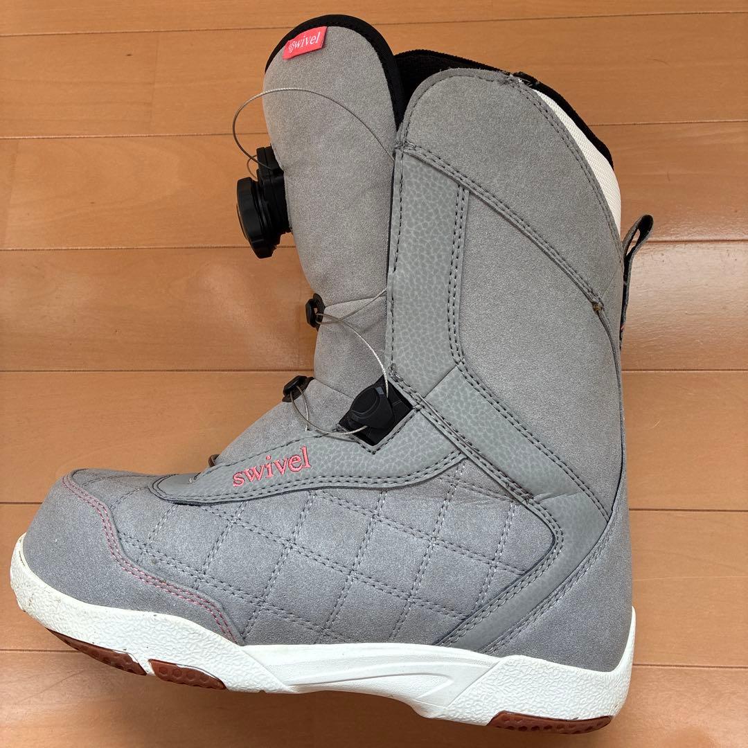 2回使用　スノーボードブーツ 24.5 ダイヤル式　swivel